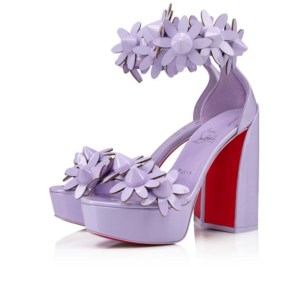 Τακούνια Christian Louboutin Daisy Spikes Alta γυναικεια μωβ | E0QCrIAp