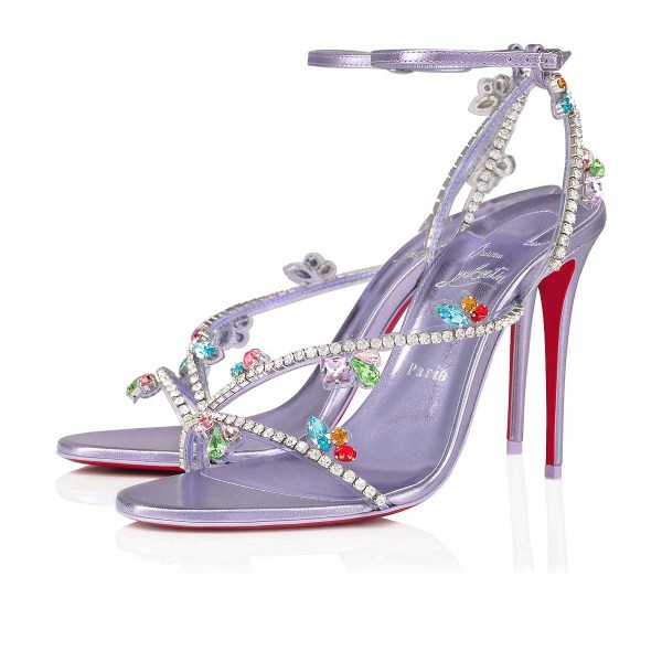 παντοφλεσ Christian Louboutin Joli Queen γυναικεια μωβ | DzkMaVj5