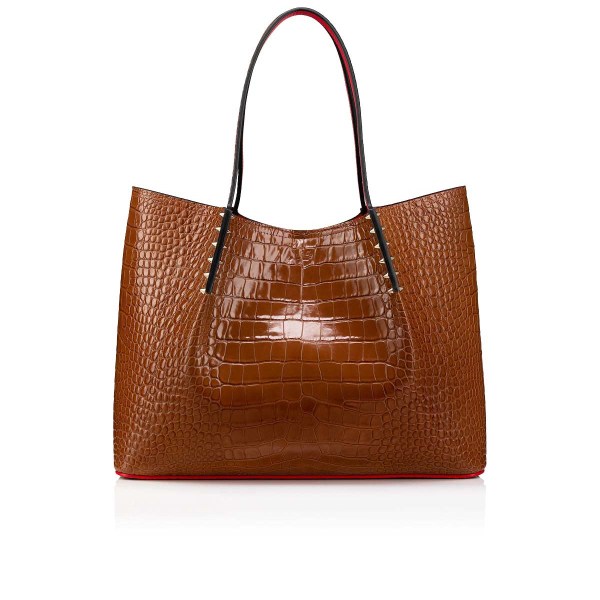 τσάντεσ tote Christian Louboutin Cabarock Large γυναικεια καφε | 4GEexZZ7