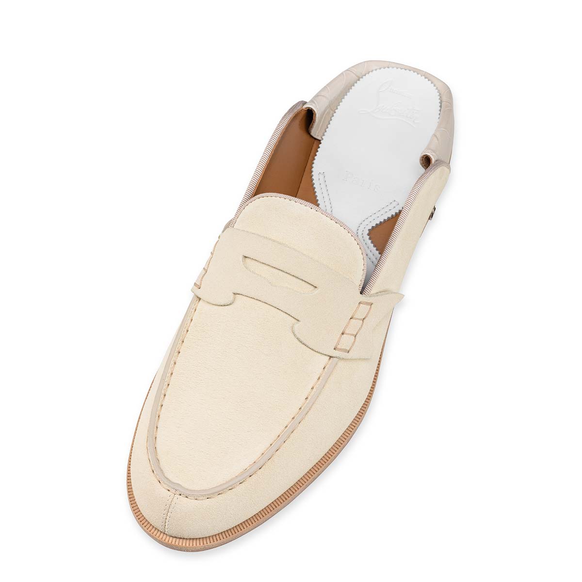 Loafers Christian Louboutin Penny No Back ανδρικα ασπρα | 8T53YdLb