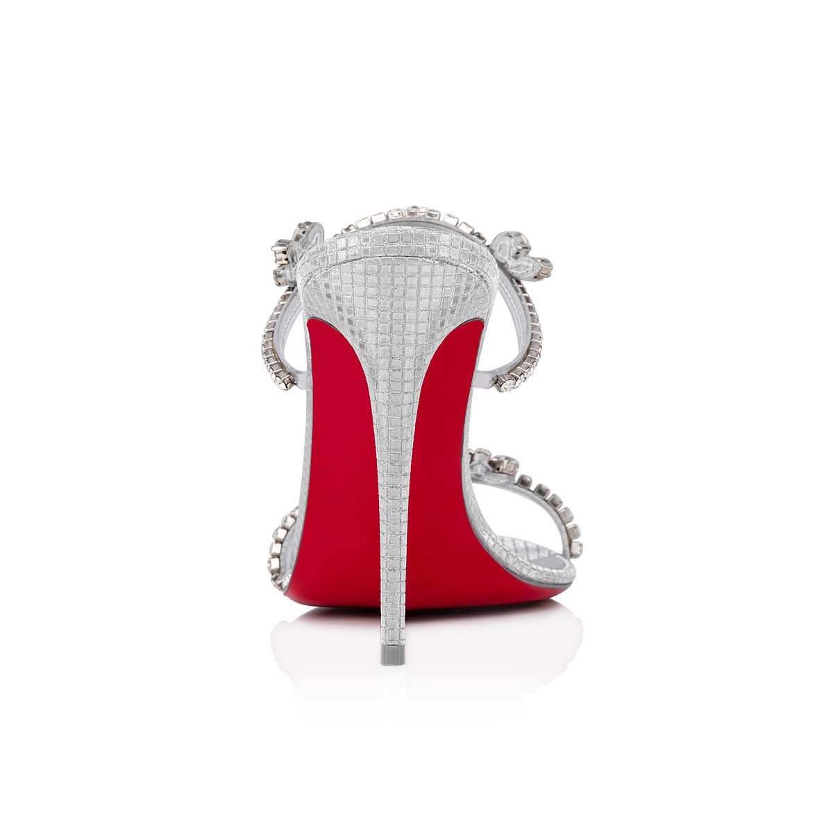 Mules Christian Louboutin Just Queen γυναικεια ασημι ασημι | oY4muVS6