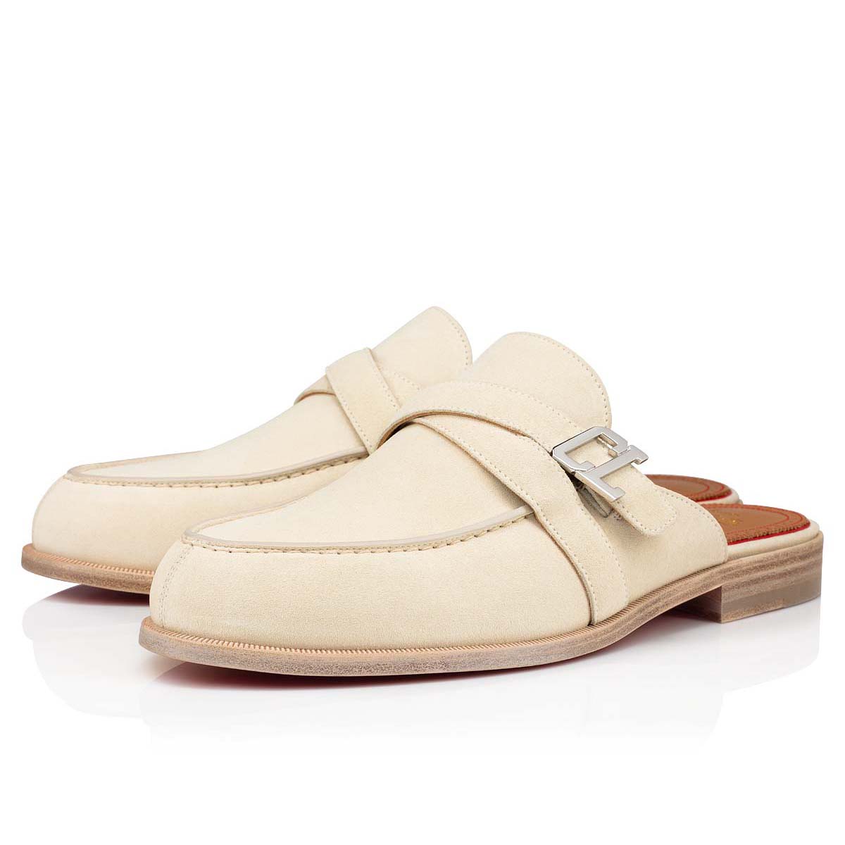 Slip Ons Christian Louboutin Muloman ανδρικα ασπρα | gcrOOn3s