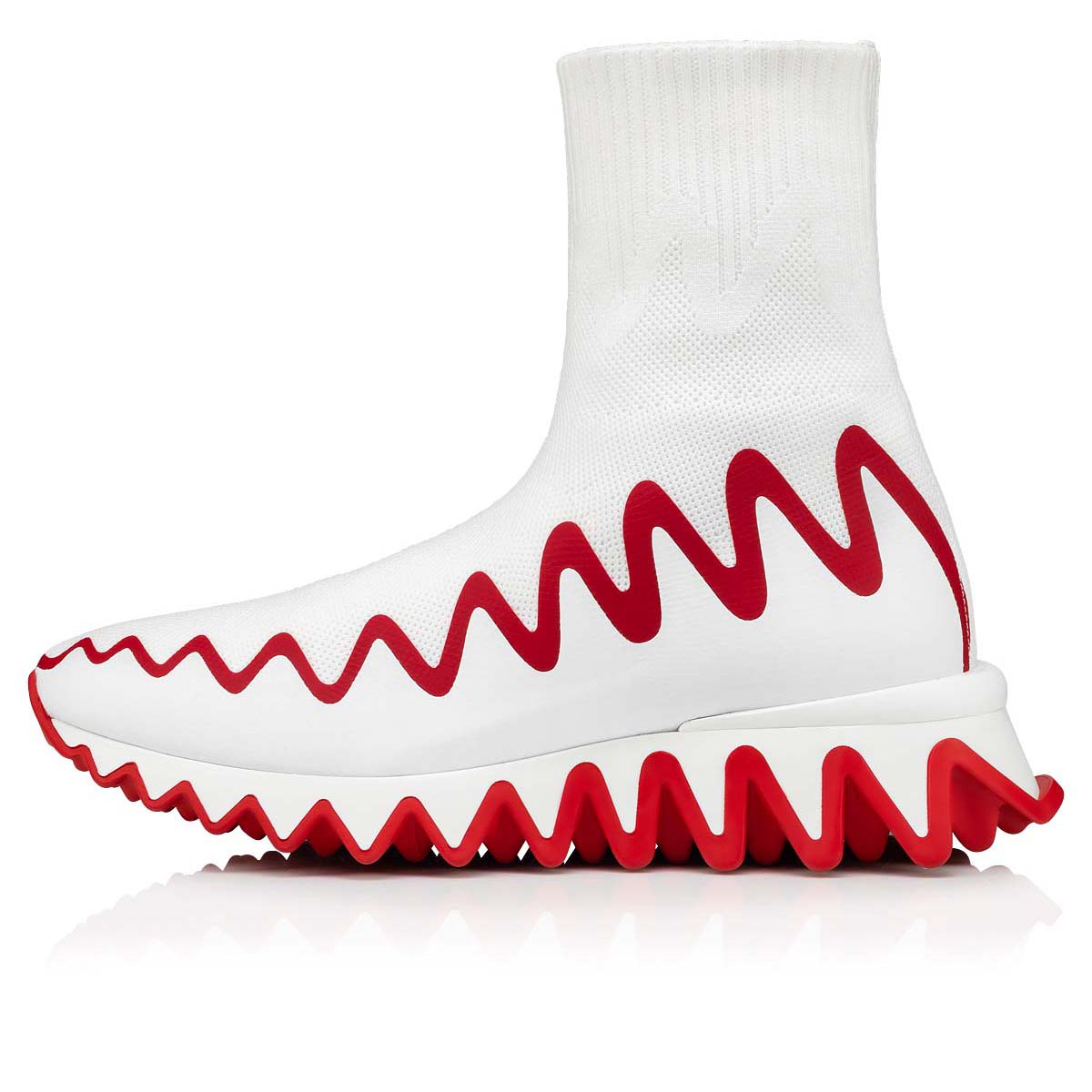 Αθλητικά Παπούτσια Christian Louboutin Sharky Sock γυναικεια ασπρα | zceUF8xA