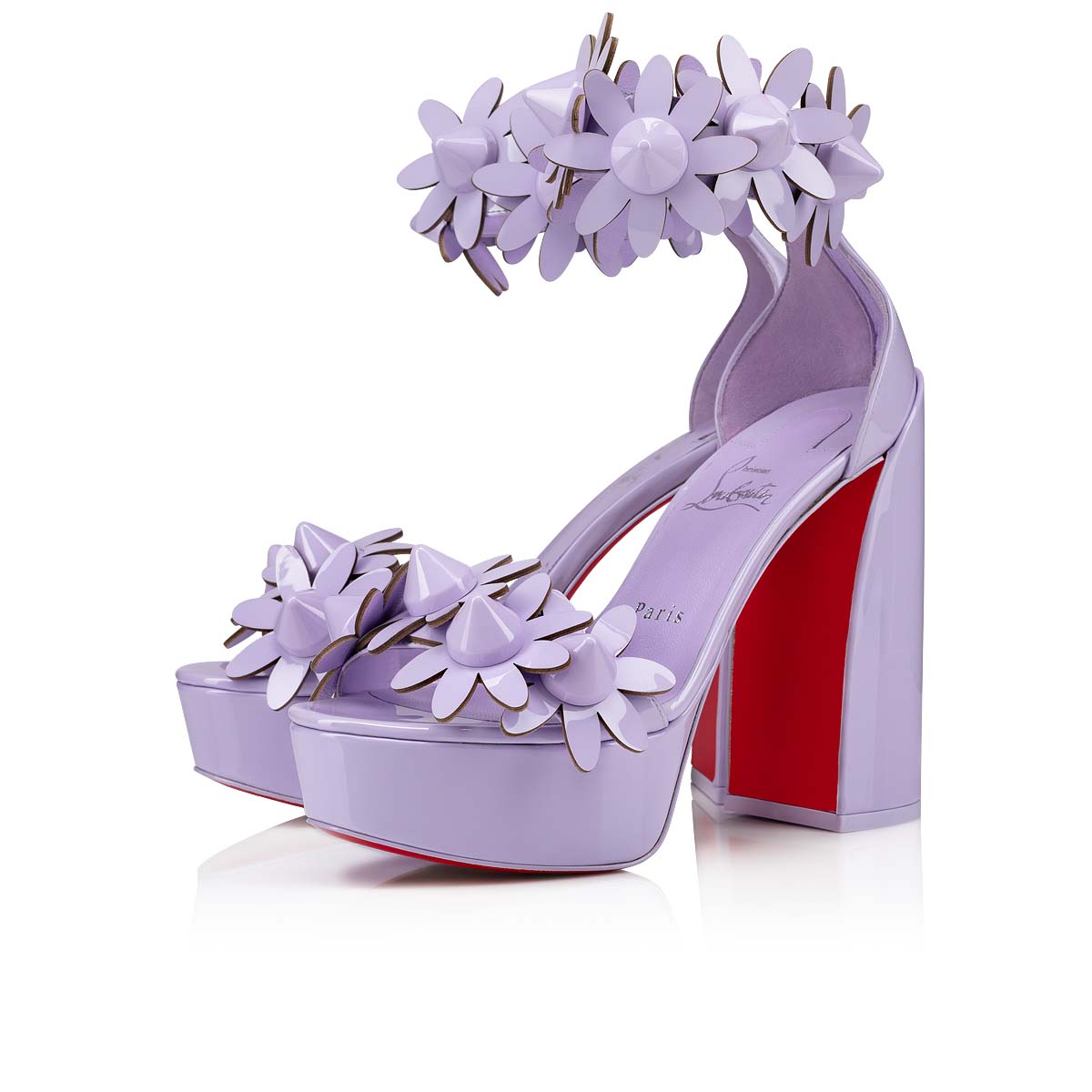 Τακούνια Christian Louboutin Daisy Spikes Alta γυναικεια μωβ | E0QCrIAp