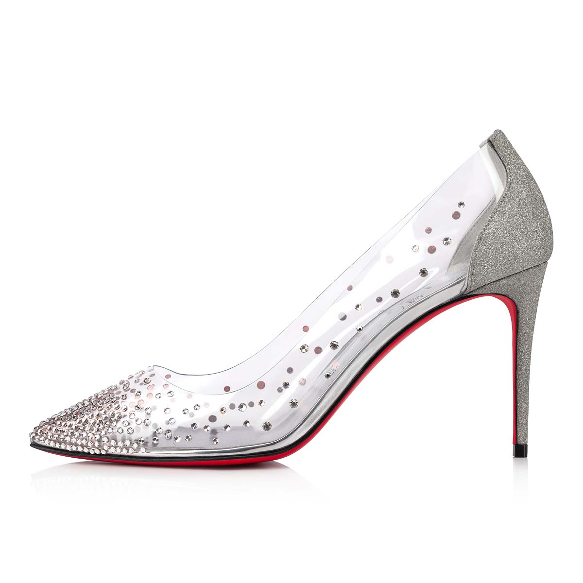 γοβεσ Christian Louboutin Degrastrass Pvc γυναικεια ασημι | UK0Rm9g4