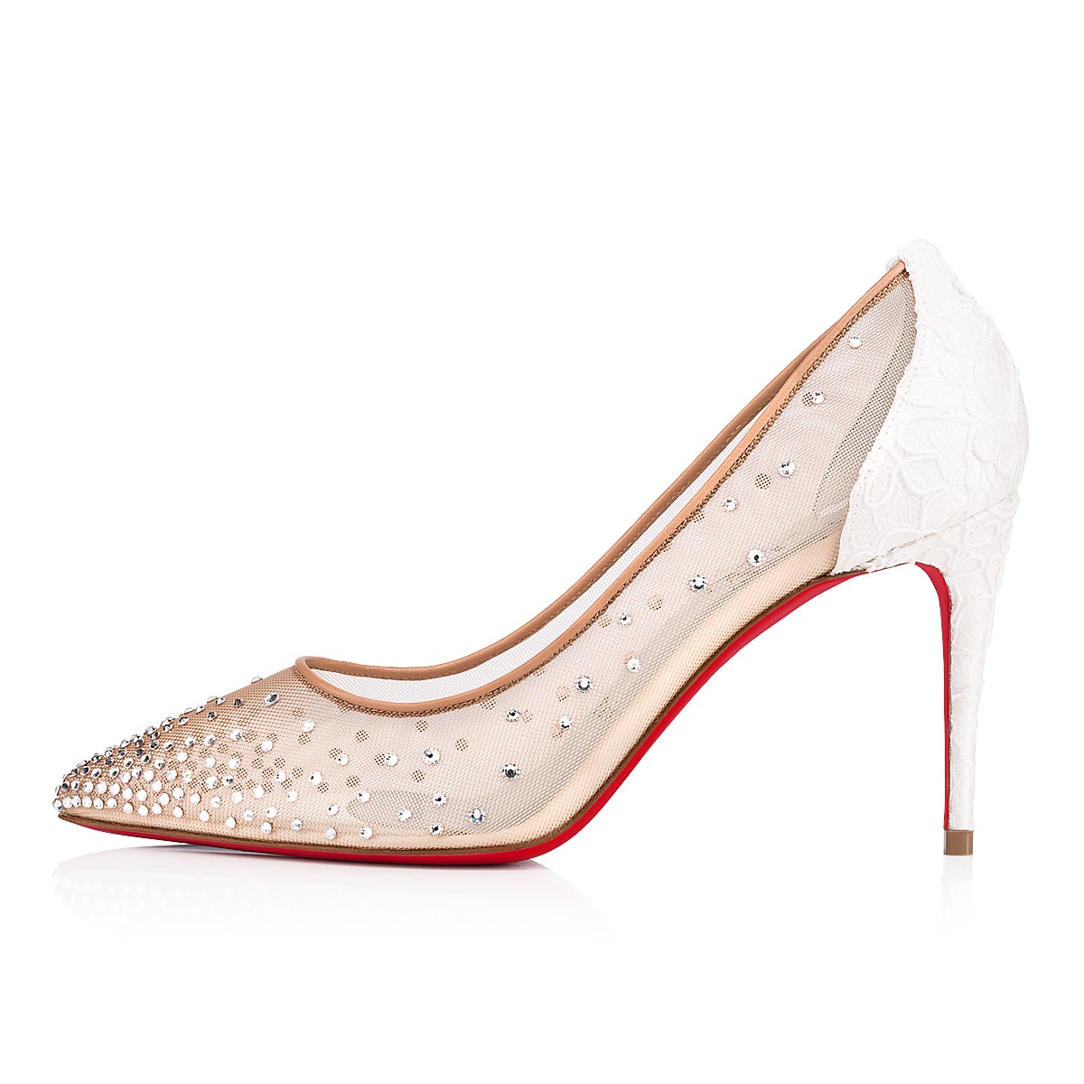 γοβεσ Christian Louboutin Follies Strass γυναικεια ασπρα | IBRwy733