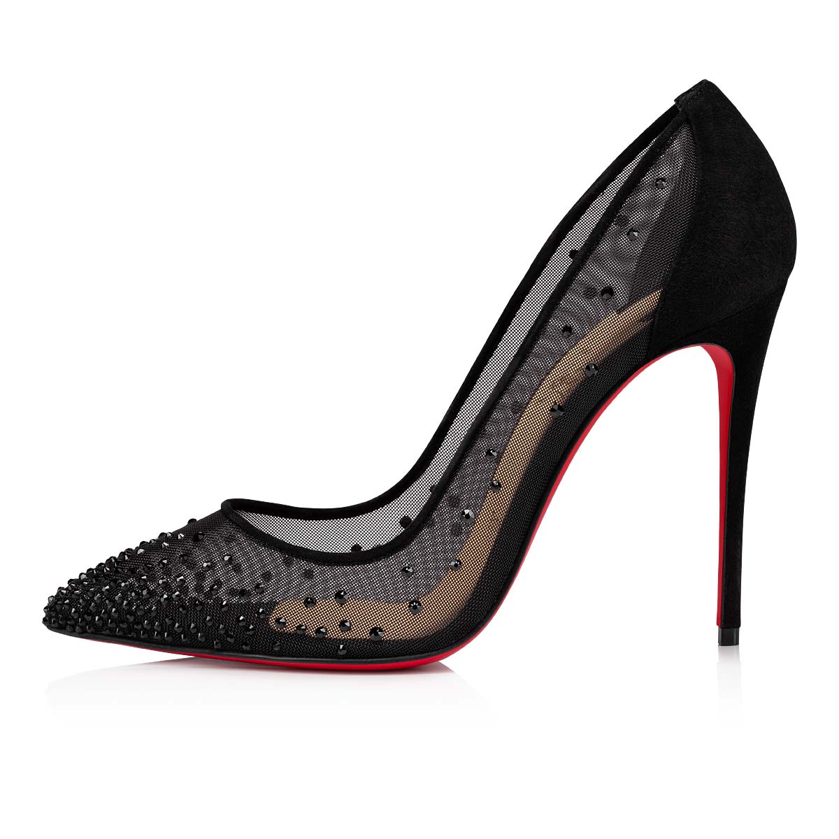 γοβεσ Christian Louboutin Follies Strass γυναικεια μαυρα | OIWndFzE