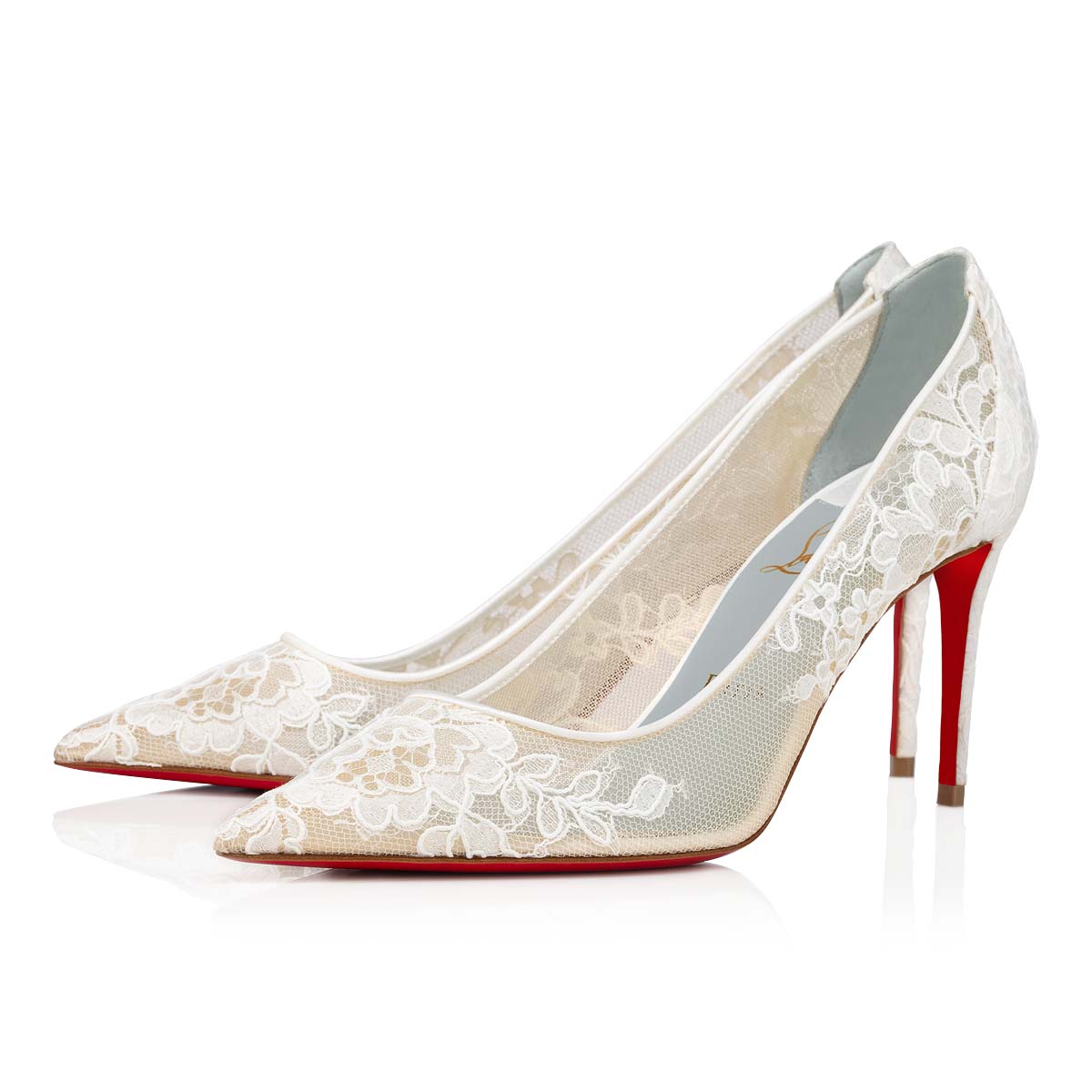 γοβεσ Christian Louboutin Lace554 γυναικεια ασπρα μπλε | j6aLCyHW