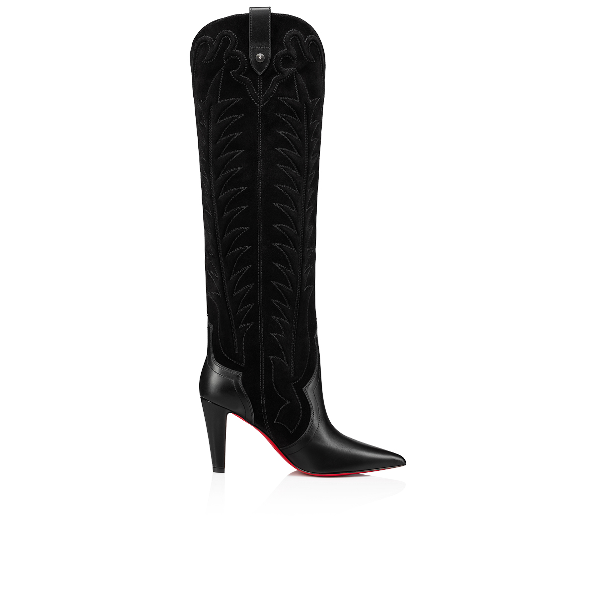 μποτεσ ψηλεσ Christian Louboutin Santia Botta γυναικεια μαυρα | aS60stkK