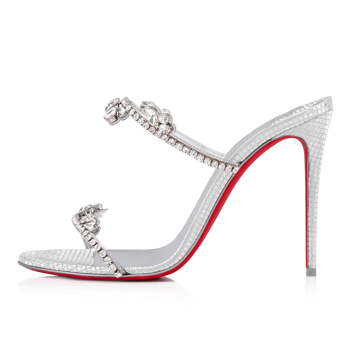 παντοφλεσ Christian Louboutin Just Queen γυναικεια ασημι ασημι | efJgcEj5