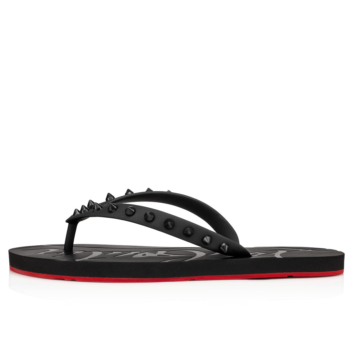 παντοφλεσ Christian Louboutin Loubi Flip γυναικεια μαυρα | sfTxyRz7