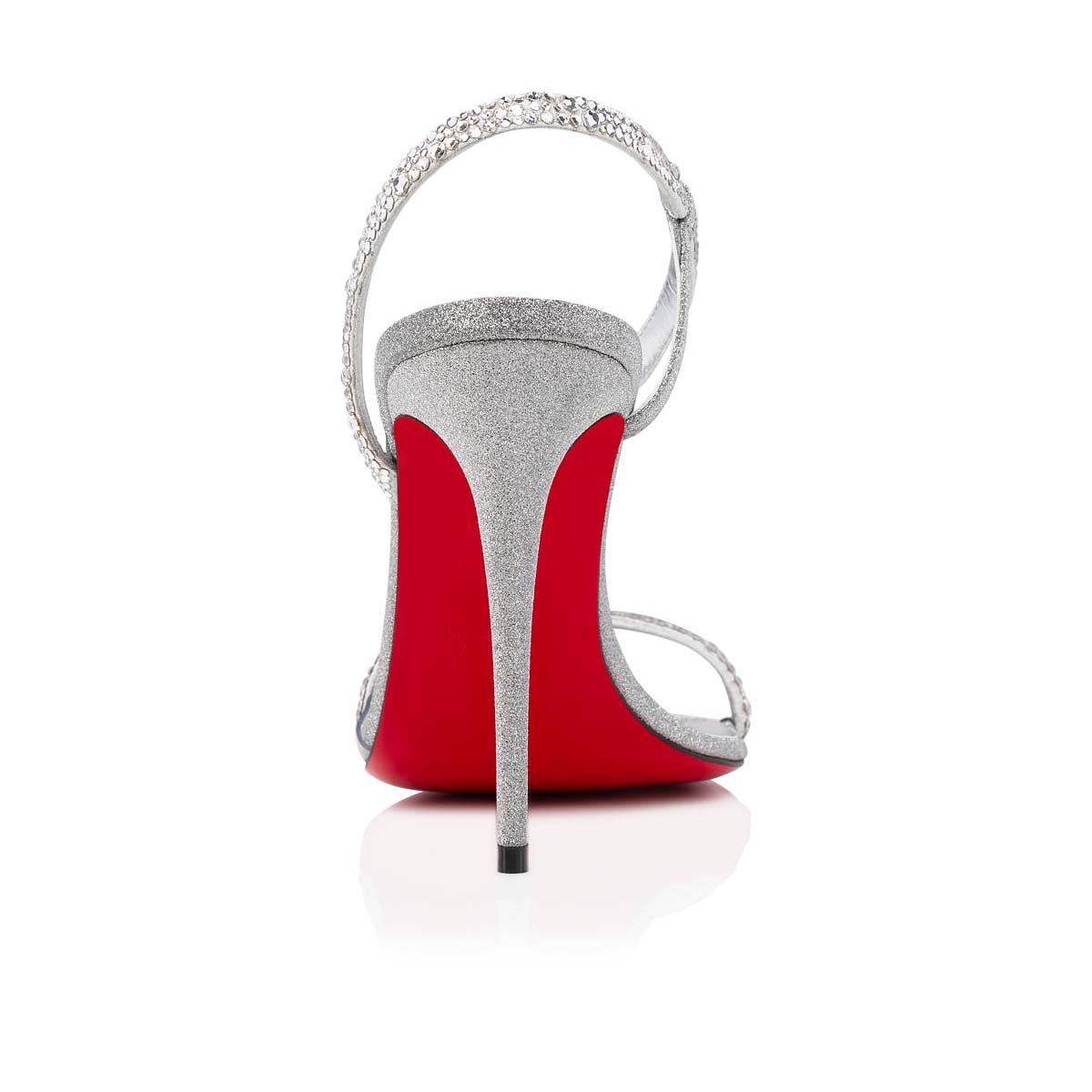 παντοφλεσ Christian Louboutin Rosalie Strass γυναικεια ασημι | wEaFflmr