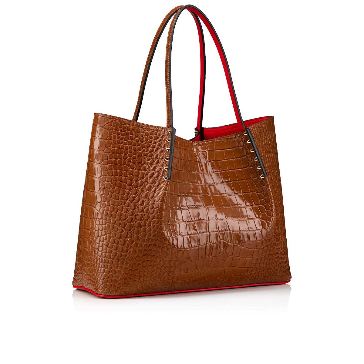 τσάντεσ tote Christian Louboutin Cabarock Large γυναικεια καφε | 4GEexZZ7