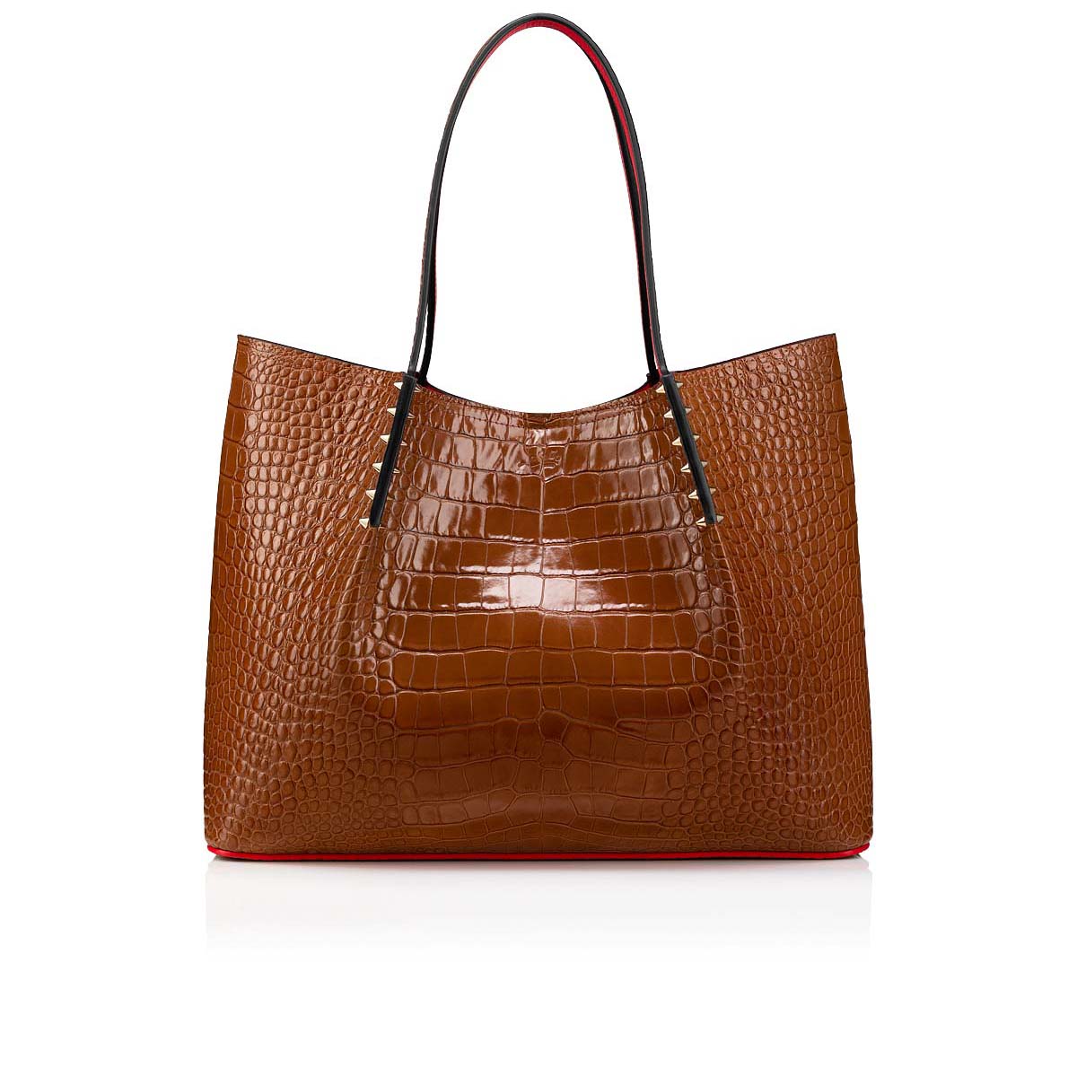 τσάντεσ tote Christian Louboutin Cabarock Large γυναικεια καφε | 4GEexZZ7