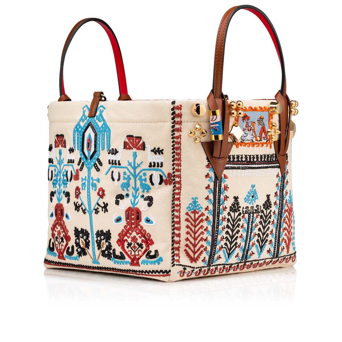 τσάντεσ tote Christian Louboutin Greekaba Small γυναικεια Πολύχρωμο | fnsXO6ip