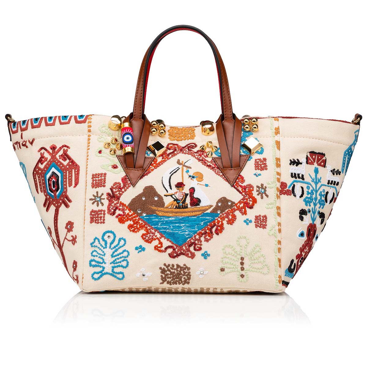 τσάντεσ tote Christian Louboutin Greekaba Small γυναικεια Πολύχρωμο | fnsXO6ip