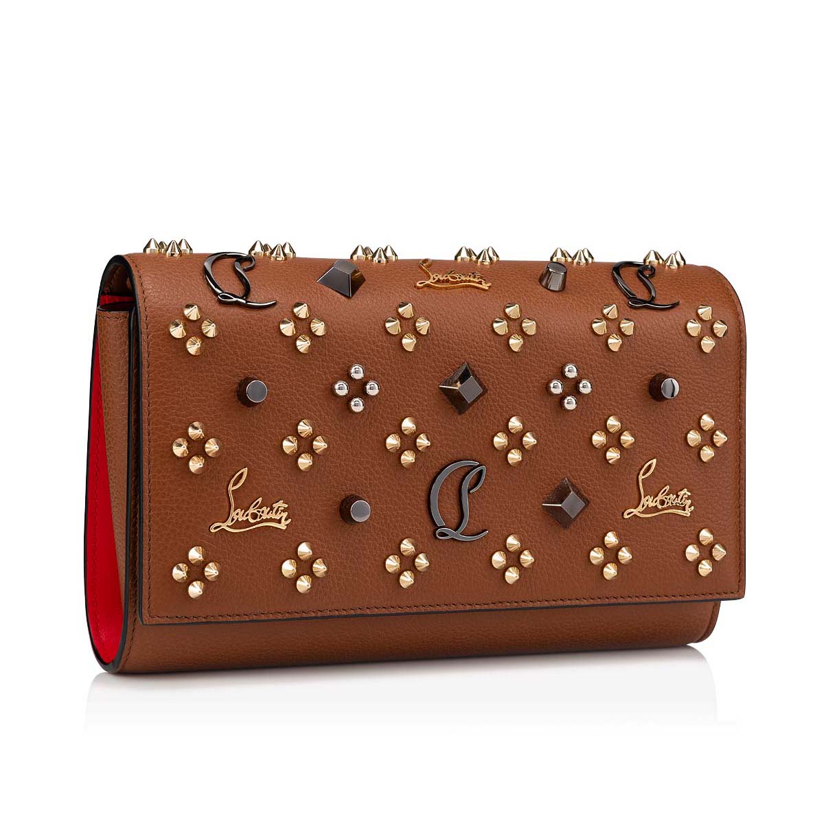 τσάντεσ χιαστί Christian Louboutin Paloma Clutch γυναικεια καφε | 6w0KMKPc